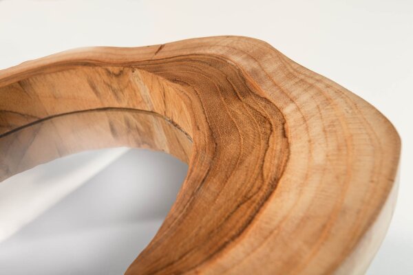 Wandspiegel Teakholz Unikat B: 31 cm klein Handarbeit