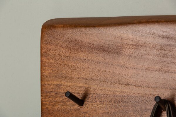Garderobenhaken 80 cm lang Akazienholz massiv Modern