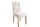 Esszimmerstuhl Beige Stoff Holz ohne Armlehne Chesterfield