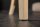 Esszimmerstuhl Beige Stoff Holz ohne Armlehne Chesterfield
