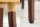 Esszimmerstuhl Gelb Braun aus Stoff Holz mit Armlehne Skandi