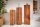 Dekosäule 3er Set Podest Holz massiv 60 + 70 + 80 cm