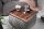 Tablett 50 cm Sheesham Holz massiv Braun Grau quadratisch