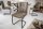Freischwinger Stuhl Taupe Schwarz Stoff Eisen Modern