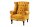 Ohrensessel Chesterfield Samt Holz Gelb Braun B: 85 cm RODRA