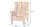 Ohrensessel Chesterfield Samt Holz Gelb Braun B: 85 cm RODRA