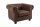 Sessel Chesterfield Braun antik B: 110 cm aus Stoff Holz