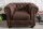 Sessel Chesterfield Braun antik B: 110 cm aus Stoff Holz