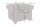 Sessel Chesterfield Braun antik B: 110 cm aus Stoff Holz