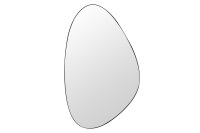 Wandspiegel Schwarzer Rahmen Metall H: 90 cm Handarbeit...