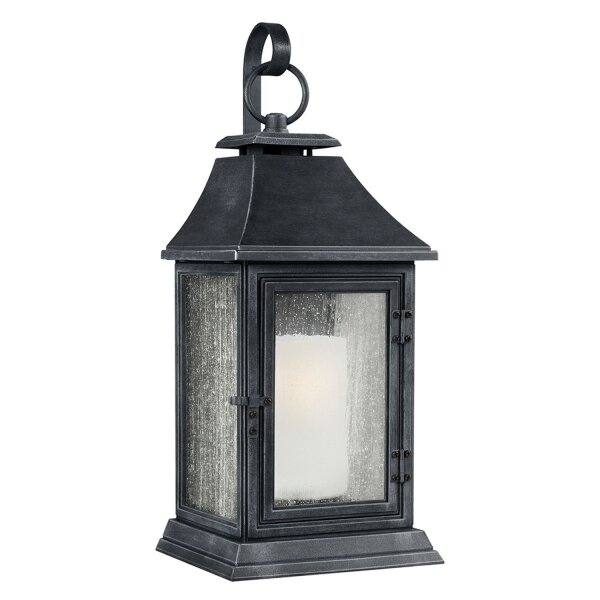 Wandlampe Außen 89cm hoch in Zink Vintage IP44