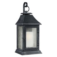 Wandlampe Au&szlig;en 89cm hoch in Zink Vintage IP44