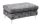 Sitzhocker Samt Metall Chesterfield Grau Silber L: 92 cm
