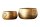 Übertopf 2er Set Metall in Gold Handarbeit Hammerschlag