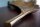 Dekoschale Metall Handarbeit 64 cm lang in Gold Blatt Design