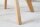 Drehstuhl Samt Holz ohne Rollen Creme Beige Natur