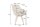Drehstuhl Samt Holz ohne Rollen Creme Beige Natur