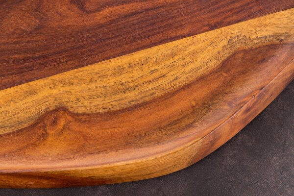 Tablett 2er Set Sheesham Holz massiv Handarbeit