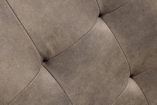 Freischwinger Stuhl Taupe Schwarz Stoff Metall SALEM