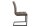 Freischwinger Stuhl Taupe Schwarz Stoff Metall SALEM