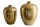 Deko Vase 2er Set Handarbeit Hammerschlag Unikat in Gold
