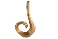 Dekovase Metall in Gold Handarbeit H: 47 cm SIXTEN