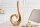 Dekovase Metall in Gold Handarbeit H: 47 cm SIXTEN
