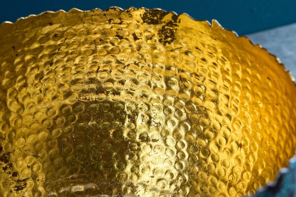 Dekoschale Handarbeit Ø 28 cm klein Hammerschlag Metall