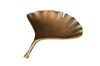 Dekoschale in Gold Handarbeit L: 33 cm Ginko Design...