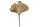 Garderobenhaken Metall Handarbeit in Gold Ginko Design