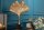 Dekostatue Metall Asiatisch 34cm Gold Ginko Design Handarbeit