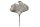 Wandgarderobe Metall Handarbeit in Silber Ginko Design