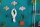 Wandgarderobe Metall Handarbeit in Silber Ginko Design