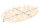 Dekoschale Gold Handarbeit 40 cm lang Ginko Design Metall