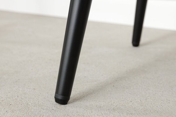 Barhocker Stoff Metall in Petrol Schwarz Chesterfield