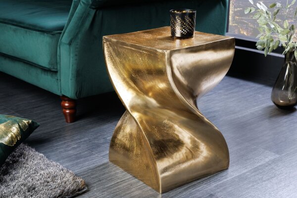 Podest Metall in Gold H: 45 cm Handarbeit VENICE