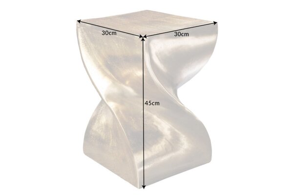 Podest Metall in Gold H: 45 cm Handarbeit VENICE