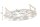Tragetablett 38 cm lang Achat Metall Unikat Handarbeit
