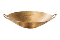 Deko Schale rund Ø 50 cm Hammerschlag in Gold...