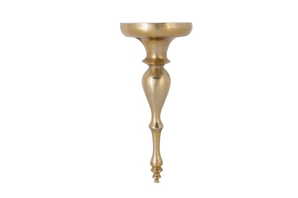 Schweberegal Metall in Gold 60 cm hoch Handarbeit Barock