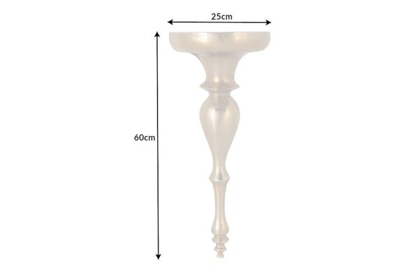 Schweberegal Metall in Gold 60 cm hoch Handarbeit Barock