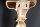 Schweberegal Metall in Gold 60 cm hoch Handarbeit Barock