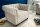 Sessel Samt Holz in Creme Beige Braun B: 110 cm Chesterfield