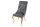 Esszimmerstuhl Grau Gold Chesterfield Barock Samtbezug
