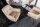 Drehstuhl Creme Beige Natur Samt Metall mit Armlehne