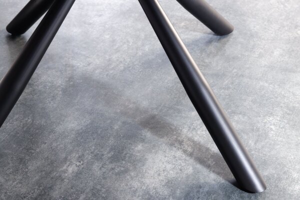 Bürostuhl Grau Schwarz aus Stoff Metall mit Armlehne drehbar