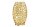 Deko Vase Metall in Gold H: 38 cm Handarbeit dekorativ PAULA