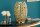 Deko Vase Metall in Gold H: 38 cm Handarbeit dekorativ PAULA