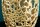 Deko Vase Metall in Gold H: 38 cm Handarbeit dekorativ PAULA