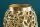 Dekovase Metall 64 cm hoch in Gold Handarbeit PAULA